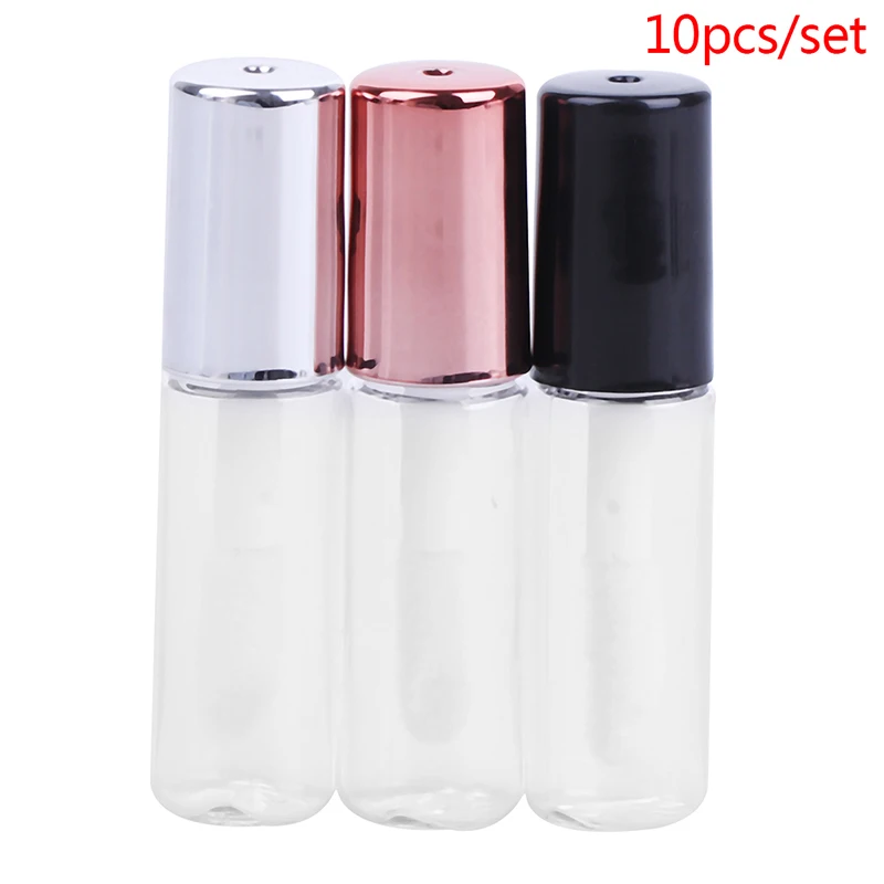 

10Pcs 1.5ml Empty Transparent PE Lip Gloss Tubes Plastic Lip Balm Tube Lipstick Mini Sample Cosmetic Container