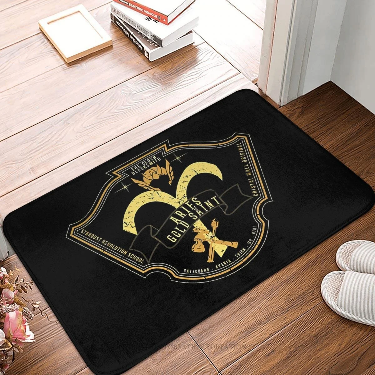 

Anime Saint Seiya Shiryu Anti-Slip Doormat Bath Mat Aries Balcony Carpet Welcome Rug Indoor Decor