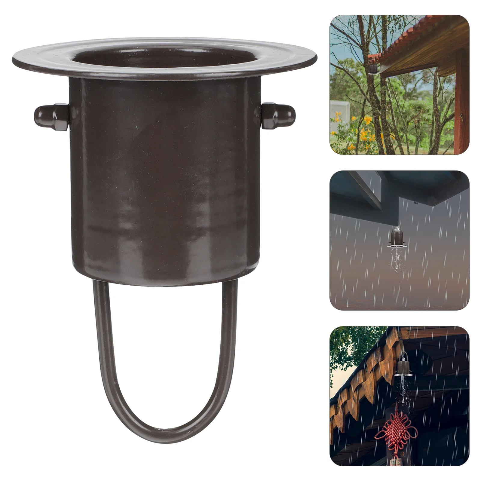 

Rain Chain Adapter Catcher Cups Chains Gutter Drain Downspout Water Garden Cup Rainwater Decorativecollector Container Drainage