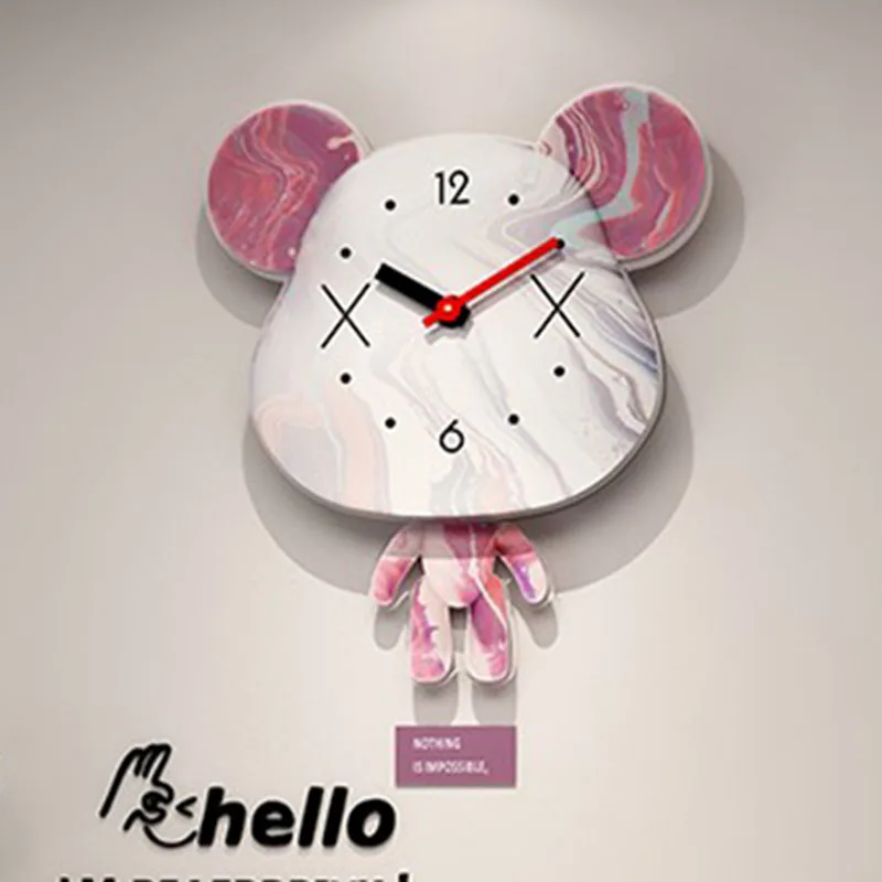 

Digital Cute Clock Mechanism Wall Watch Large Kids Wall Clock Hands Modern Design Klokken Wandklokken Decoration Living Room Z