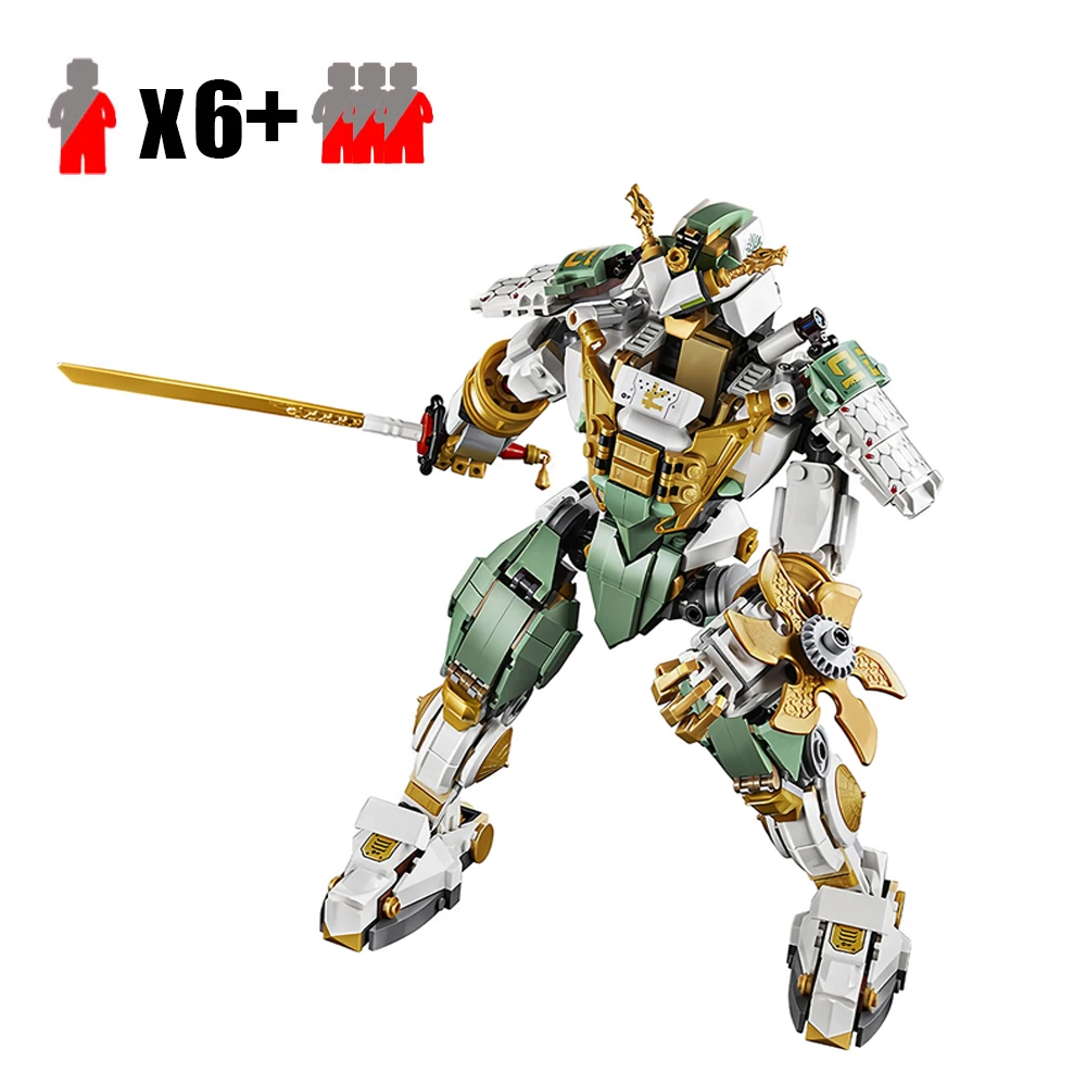 

New 70676 MOC Ninja Lloyd Titan Mech Robot DIY Building Blocks Sets with Figures Educational Compatible Toys for Children
