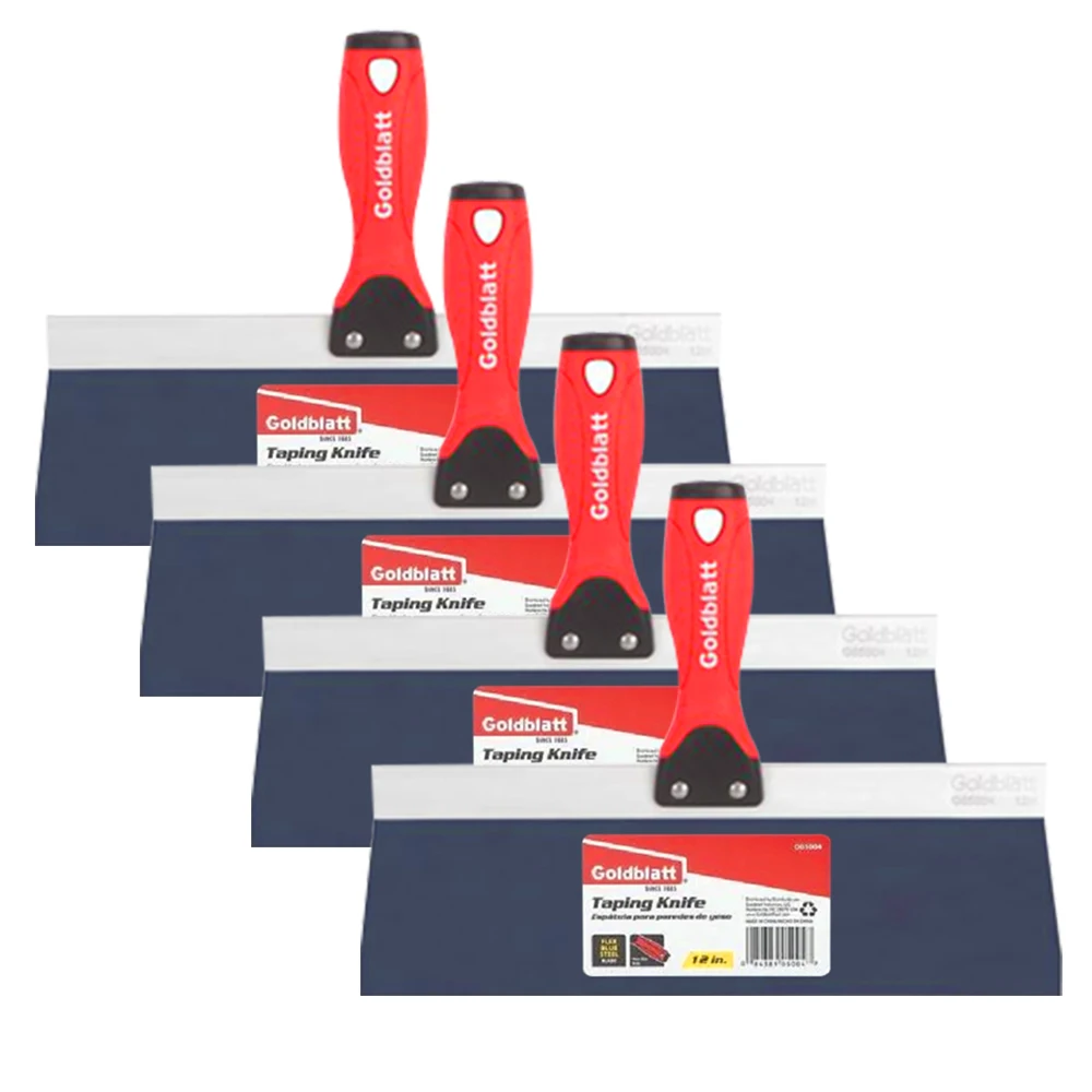 

Золотой Блатт 12 дюймов Синий стальной нож для гипсокартона, шпатель для снятия клея, лезвие для удаления краски, шпатель, скребок, строитель...