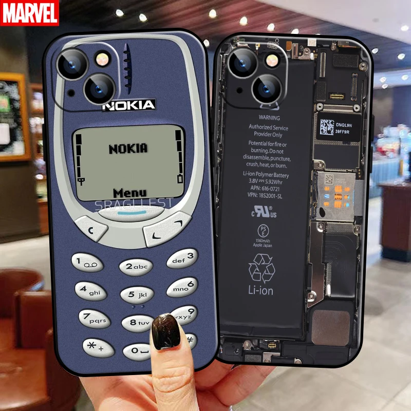 

Vintage Cassette Nokia For Apple iPhone 13 12 11 Pro 12 13 Mini X XR XS Max SE 6 6S 7 8 Plus Phone Case Black Back Funda