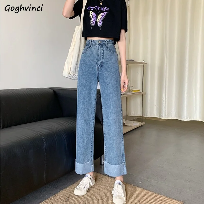 

Джинсы женские универсальные, модная повседневная мягкая уличная одежда в Корейском стиле Харадзюку, шикарная одежда с высокой талией, Нов...