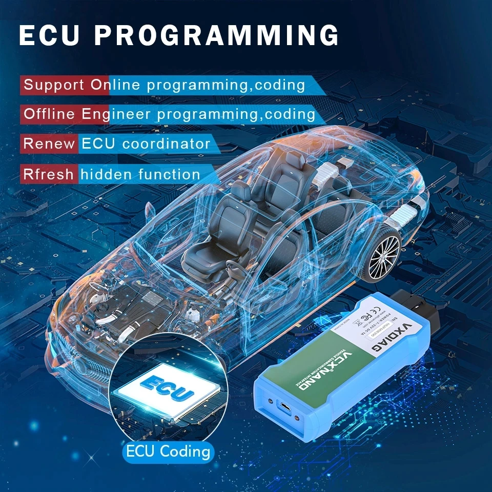 VXDIAG VCX NANO для полной системы VW автомобильный диагностический инструмент 5054A 6154A OBD2