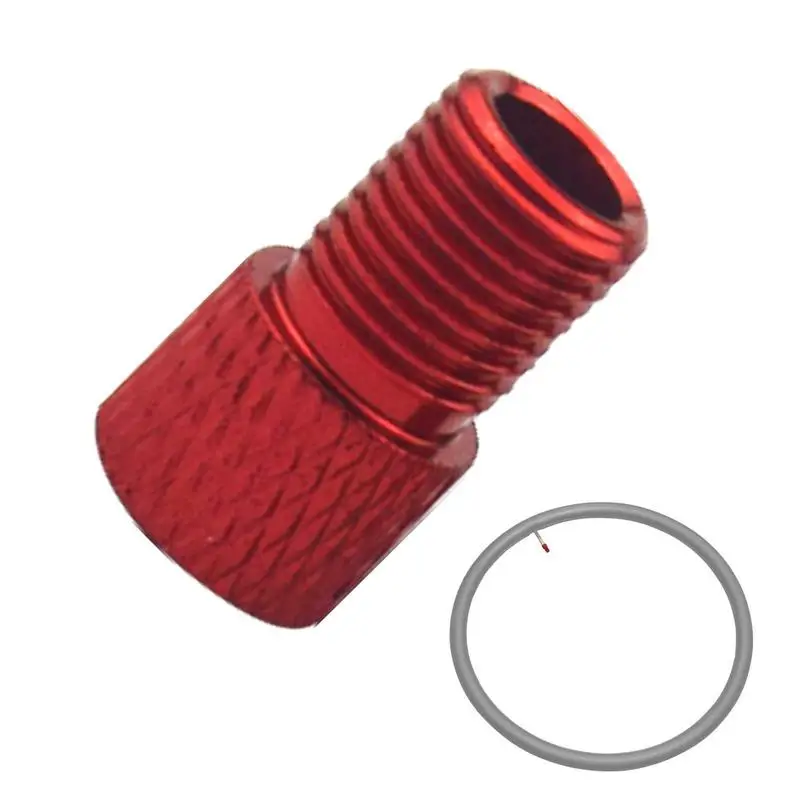 

Bike Tire Tool Aluminum Caps Tire Nozzle Bike Inflator Adapter Reusable Bike Tool Tire Valve Converter Portable Inflator Nozzle