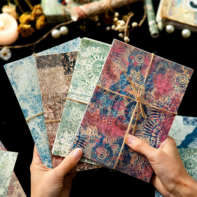 

20Pcs Per Pack Material Paper Vintage Classical Literature Supplies Decoration Writing Notebooks Gift Pads Scrapbook 178*125MM