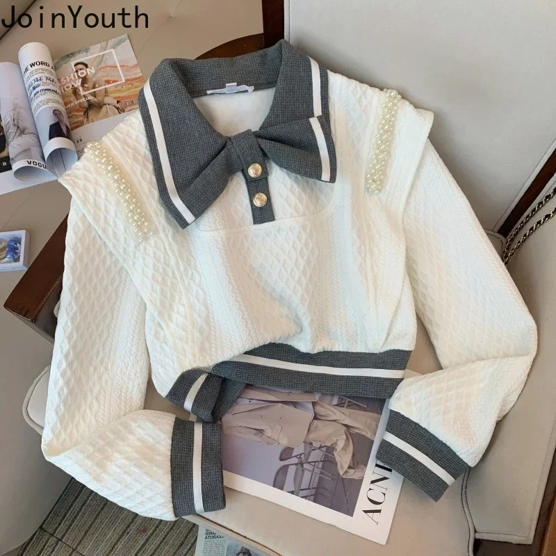 Модный комплект из 2 предметов женская одежда милые толстовки с капюшоном штаны