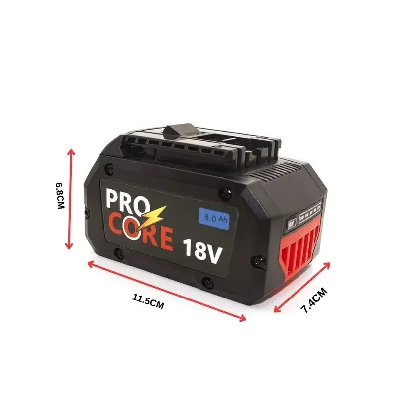 Фото 8AH/10AH/12AH для BOSCH Professional 18V 21700 батарея ProCORE 18V Li-Ion Замена для BAT609 BAT618 с bms №3