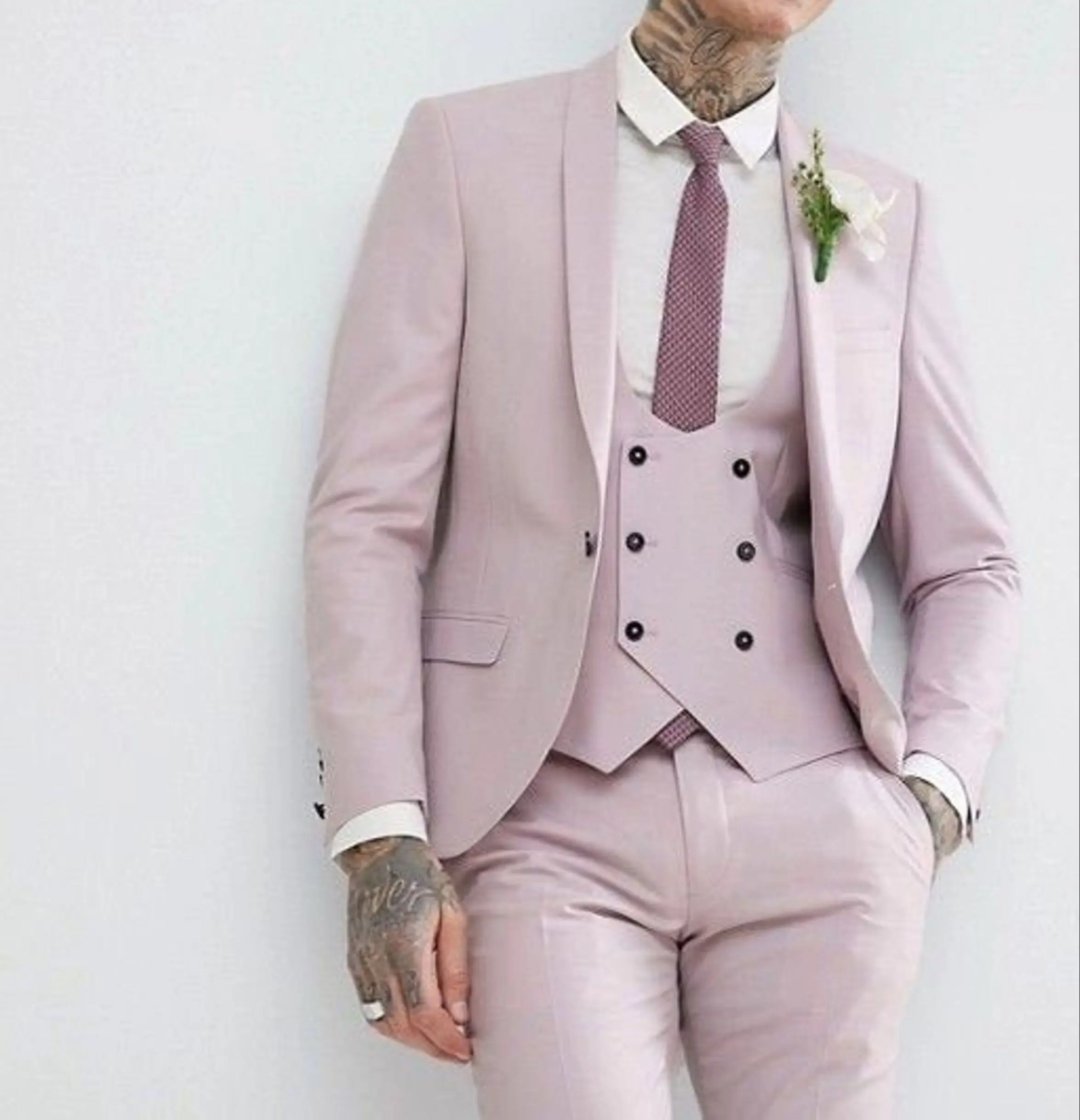 

Костюм мужской из трех предметов, пиджак + брюки + жилет, смокинг для свадебной вечеринки и выпускного вечера, по индивидуальному заказу