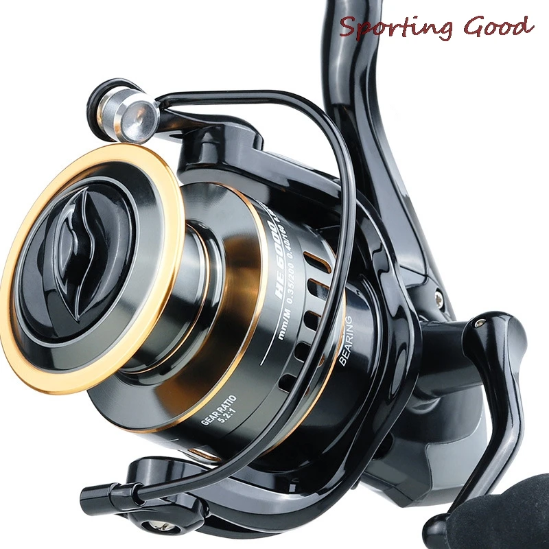 

1pcs Fishing Reel HE1000-7000 Max Drag 10kg High Speed Metal Spool Spinning Reel HE 1000/2000/3000/4000/5000/6000/7000