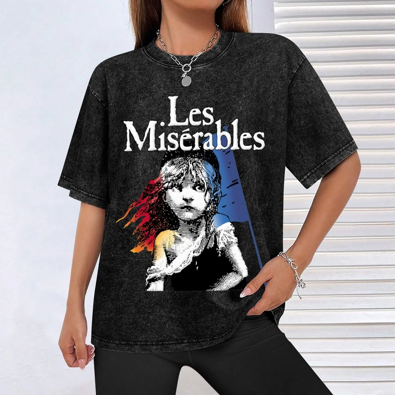 Les Miserables - Misérables футболка футболки большого размера новое издание синие архивные