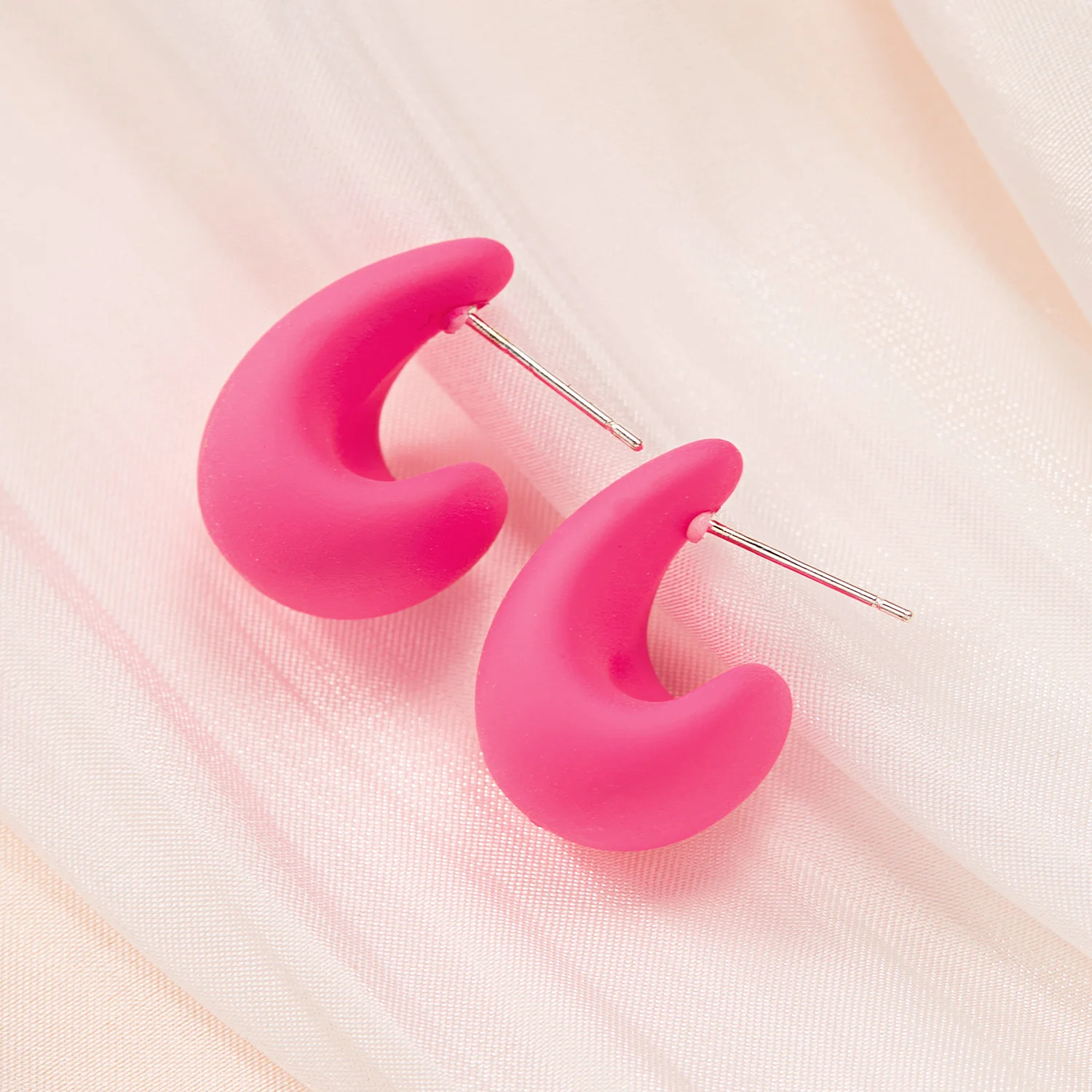 Классические серьги-гвоздики для женщин акриловые серьги ярких цветов синего и