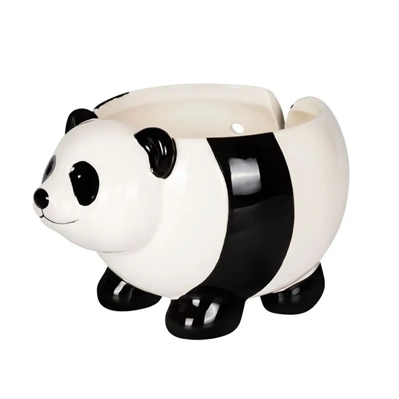 

Ceramic Yarn Bowl Yarn Storage Bowl Organizer Knitted Crochet Wool Storage Bowl Cute Fun Panda-Shaped Wool Storage Bowl