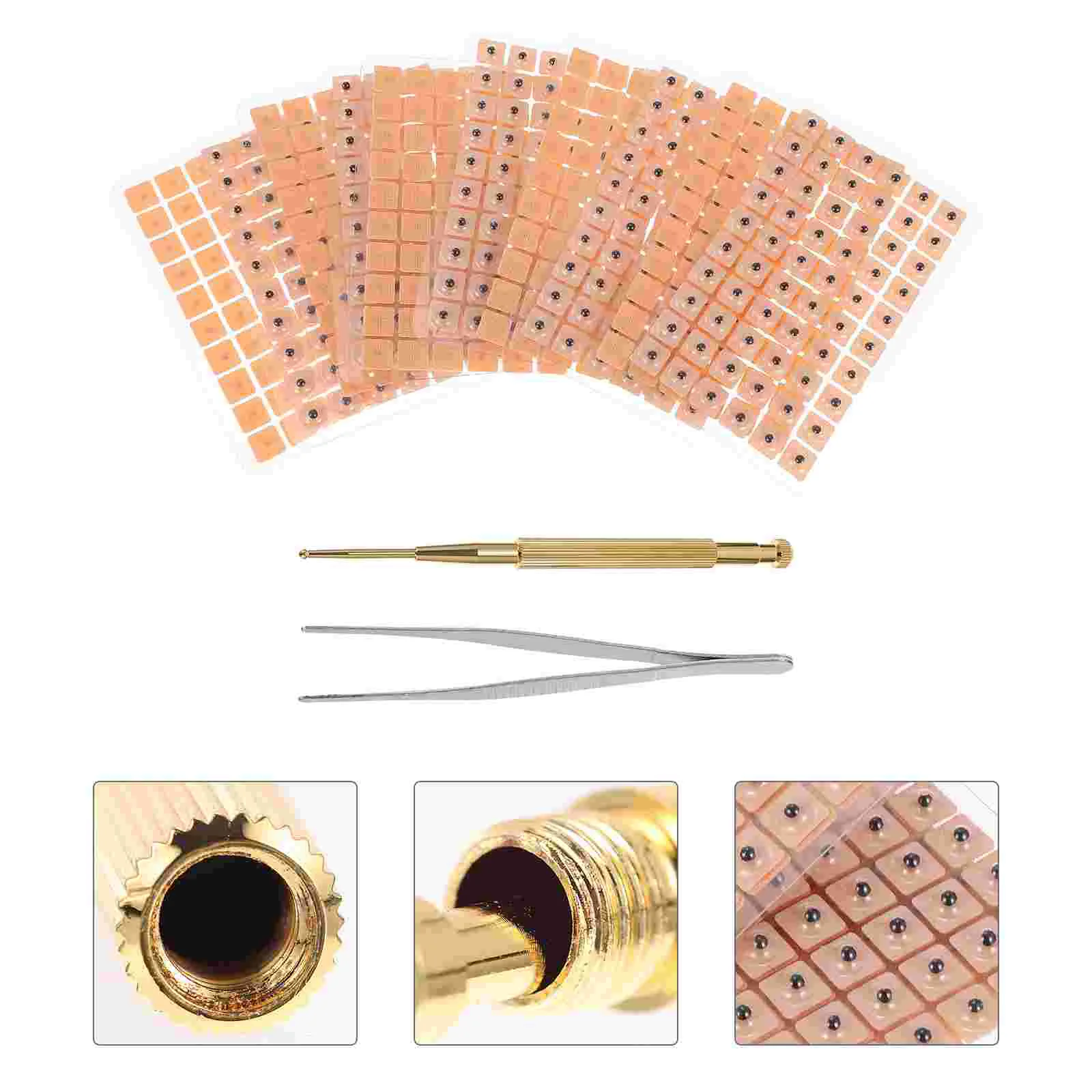 

Earpressacupressure Stickers Vaccaria Point Sticker Disposable Acupointpressure Tools Needlesauricular Kit Paste Pen Chart Mat