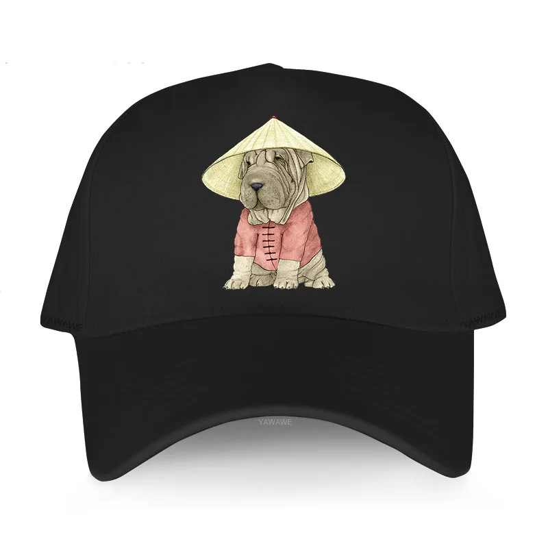 

New arrived short visor hat men luxury brand Summer caps Shar Pei Dog Unisex Outdoor Baseball cap Sports Snapback Running Hat