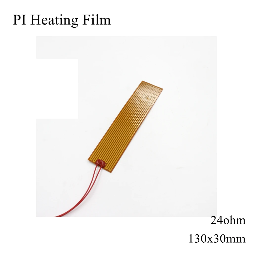 

130x30mm 5V 12V 24V 110V 220V PI Heating Film Polyimide Adhesive Electric Heater Plate Panel Pad Mat Fuel Foil Oil Engine Tank
