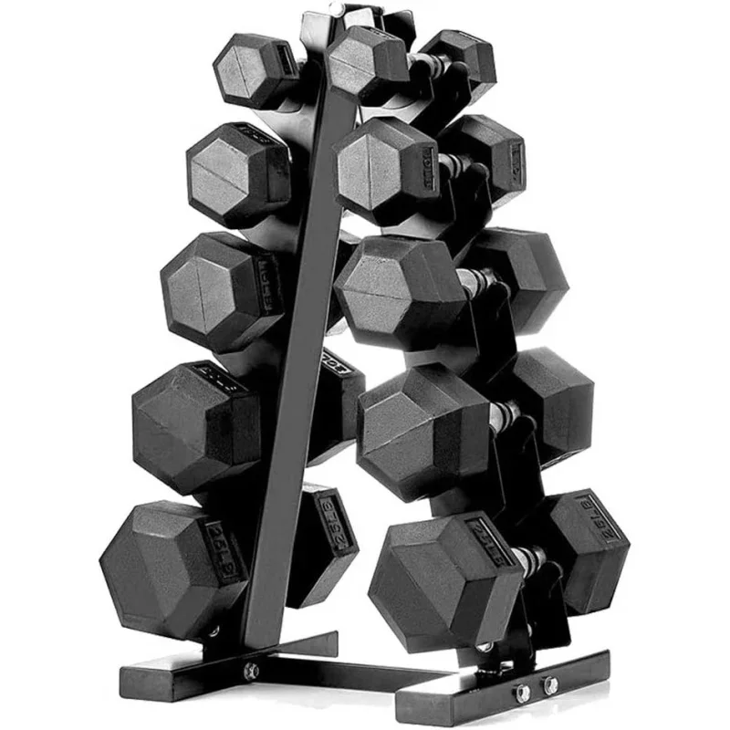 Набор гантелей PAPABABE 60 фунтов 100 150 170 210 230 гантели со стойкой для домашнего