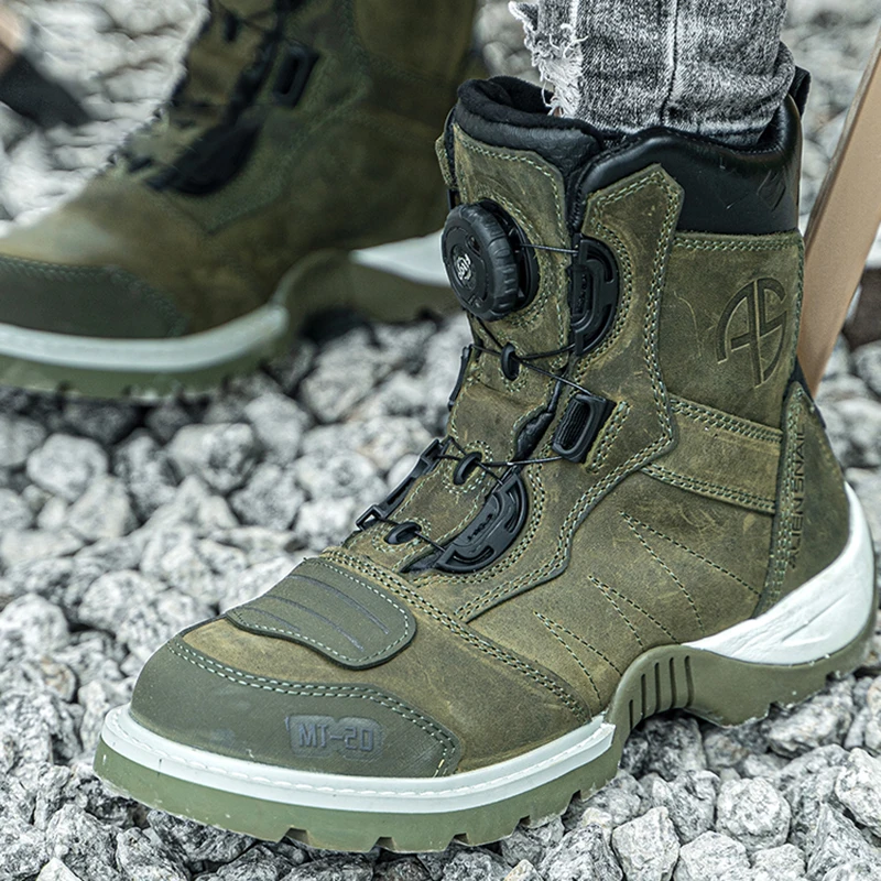 Мотоциклетные ботинки ALIEN SNAIL для мужчин и женщин водонепроницаемые Винтажные из