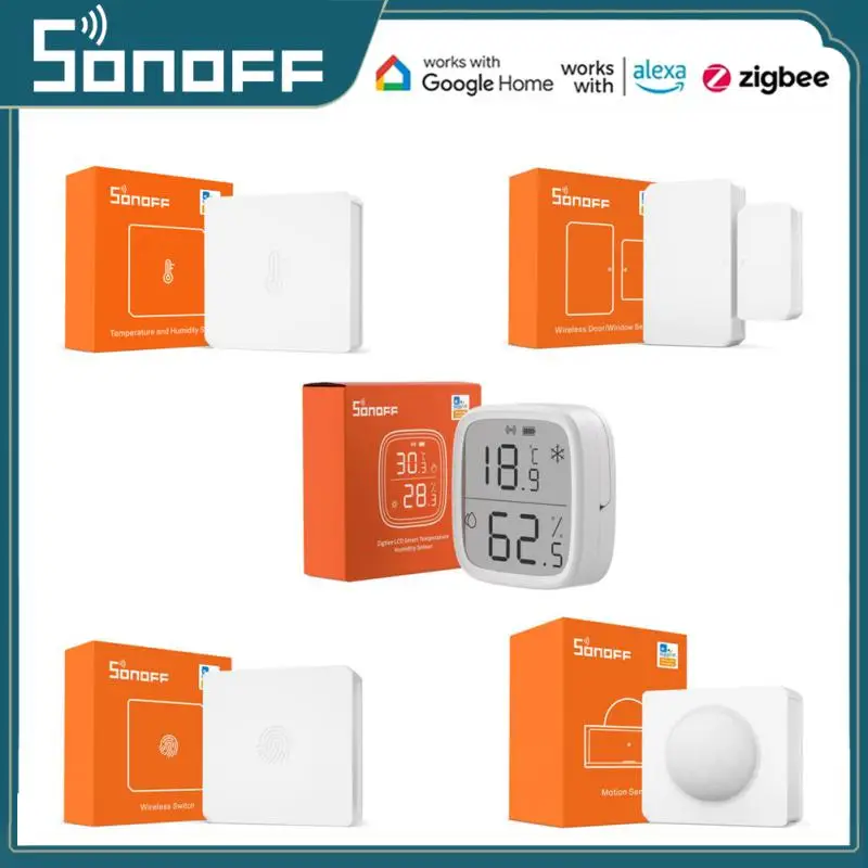 

Умный беспроводной переключатель SONOFF Zigbee, датчик влажности и температуры, движения, двери, для Alexa Google Home, приложение Ewelink, 1-20 шт.