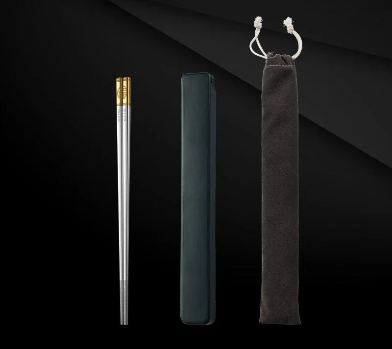 

Металлические палочки для еды из нержавеющей стали, 6 цветов, одна пара