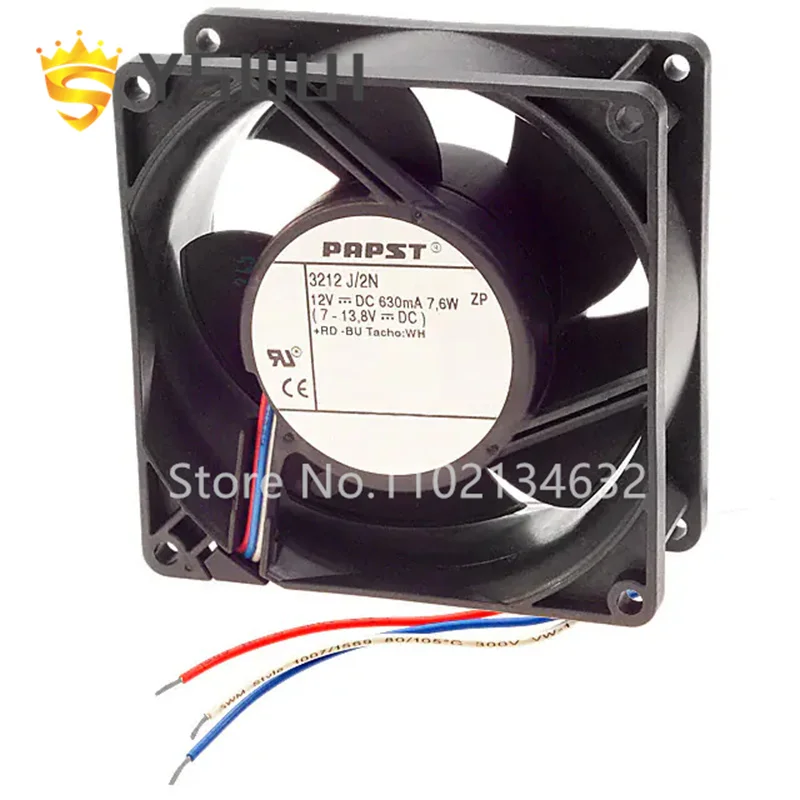 

3212J/2N FAN AXIAL 92X38MM 12VDC WIRE 6000 RPM