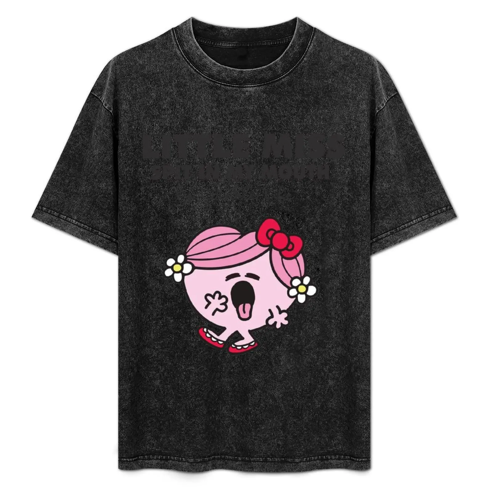 Футболка Little Miss Spit In My Mouth черная хлопковая мужская