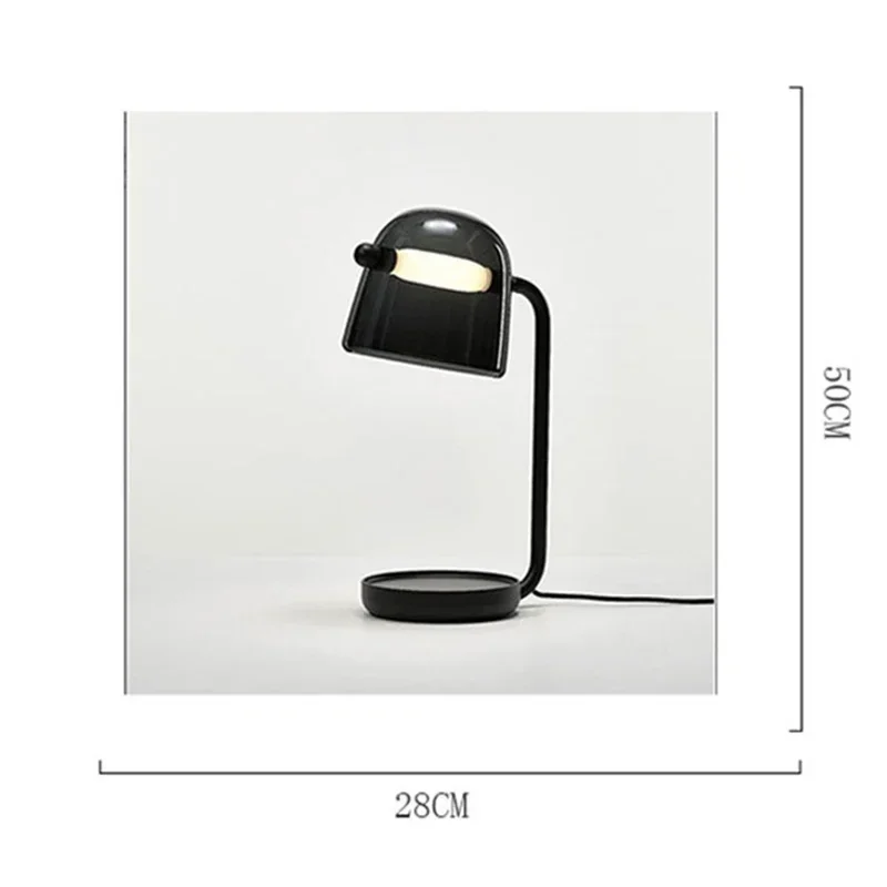 Простая Современная креативная стеклянная настольная лампа дизайнерская в