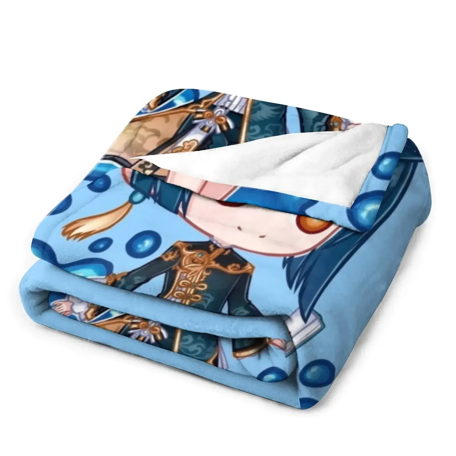 Новое одеяло Xingqiu chibi туристические фланелевые утяжеленные одеяла для пикника