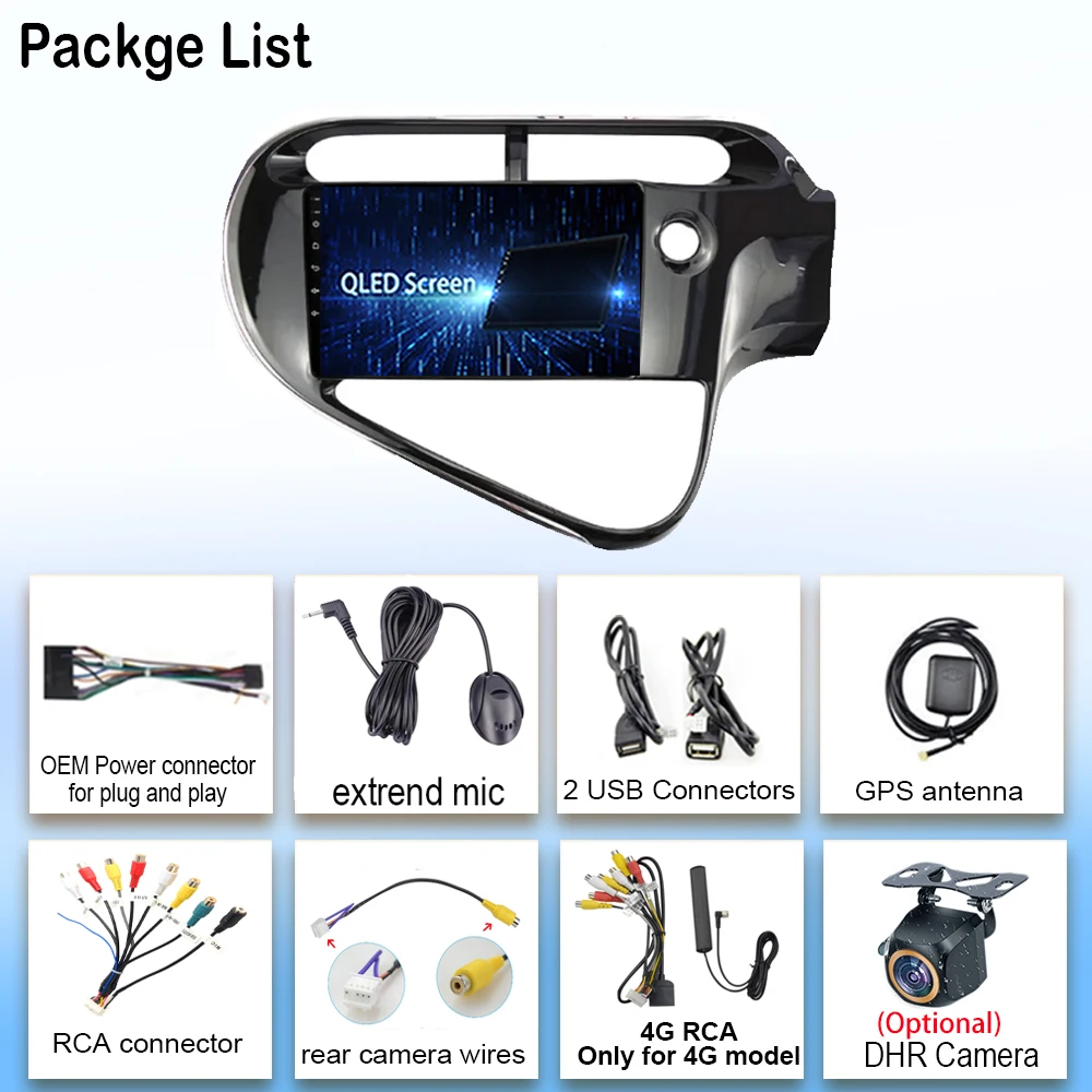 7862 ЦП Android 13 автомобильное радио авто для TOYOTA AQUA Prius C 2018 - 2020 вентилятор