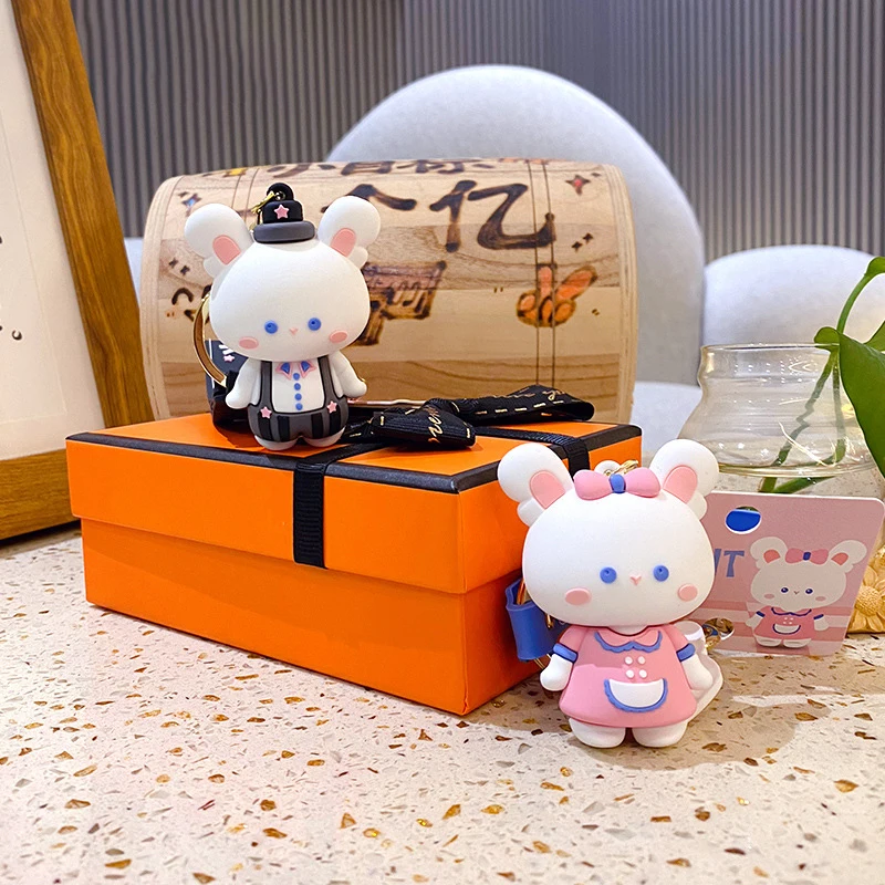 2022 креативный брелок с изображением котенка розового кролика эльфа симпатичный