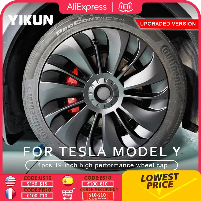 Дешево 4 шт., запасные колпачки для колеса Tesla Model Y