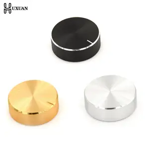 Черные, серебристые, золотые алюминиевые поворотные ручки регулировки громкости, черные для диаметра 6 мм. Потенциометр вала с накаткой