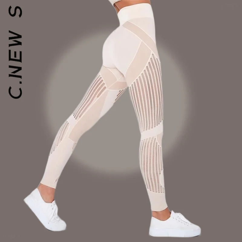 

C.New S High Waist Women Gym Push Up Leggins Sport Fitness Women Pants Seamless Leggings Pants Jogger Leggings Fitness Pants