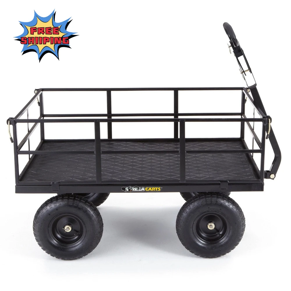 

Gorilla Cart GOR1200-COM 9 кубических ножек, сверхмощная стальная модель, черный цвет