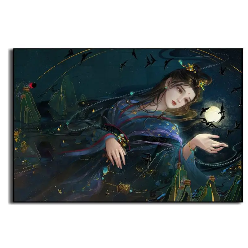 

00388Ann-Tulip diy digital oil painting oil painting acrylic flower painting explosion hand-filled landscape painting