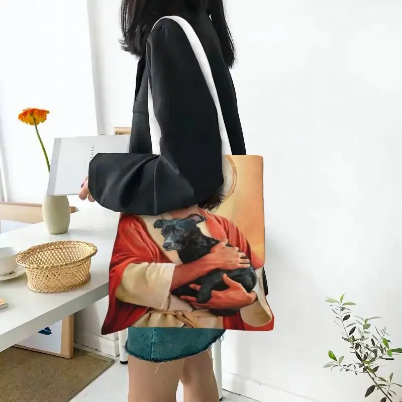 Сумка-тоут для покупок с милым принтом Кеану сумка щенком моющаяся холщовая