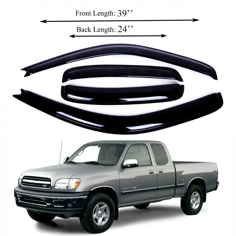 

Fits Toyota Tundra 00-06 Double cab Window Vent Visor Sun Rain Deflector Guard