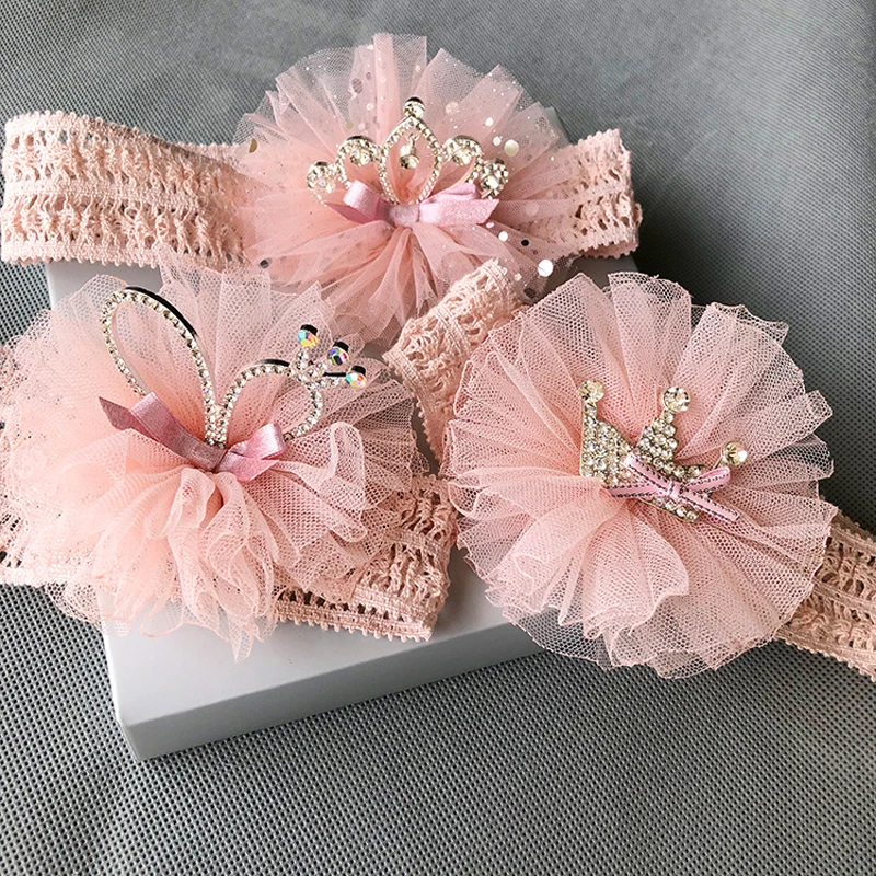 

Детская эластичная лента с цветочным кружевом