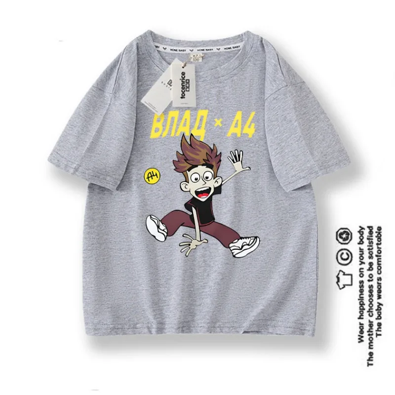 Владимир a4 Влад Бумага Футболки с короткими рукавами для мальчиков Летние