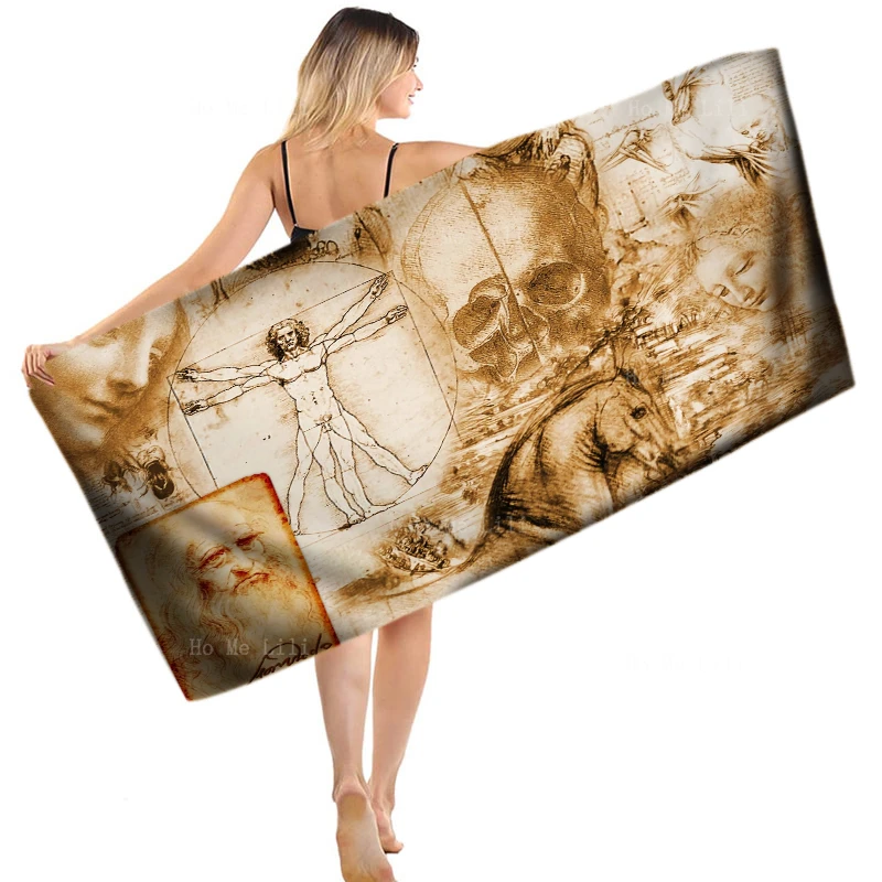 

European And American Classics History Of Geometry Italian Renaissance Quick Drying Towel By Ho Me Lili Fit For Fitness Yoga Use