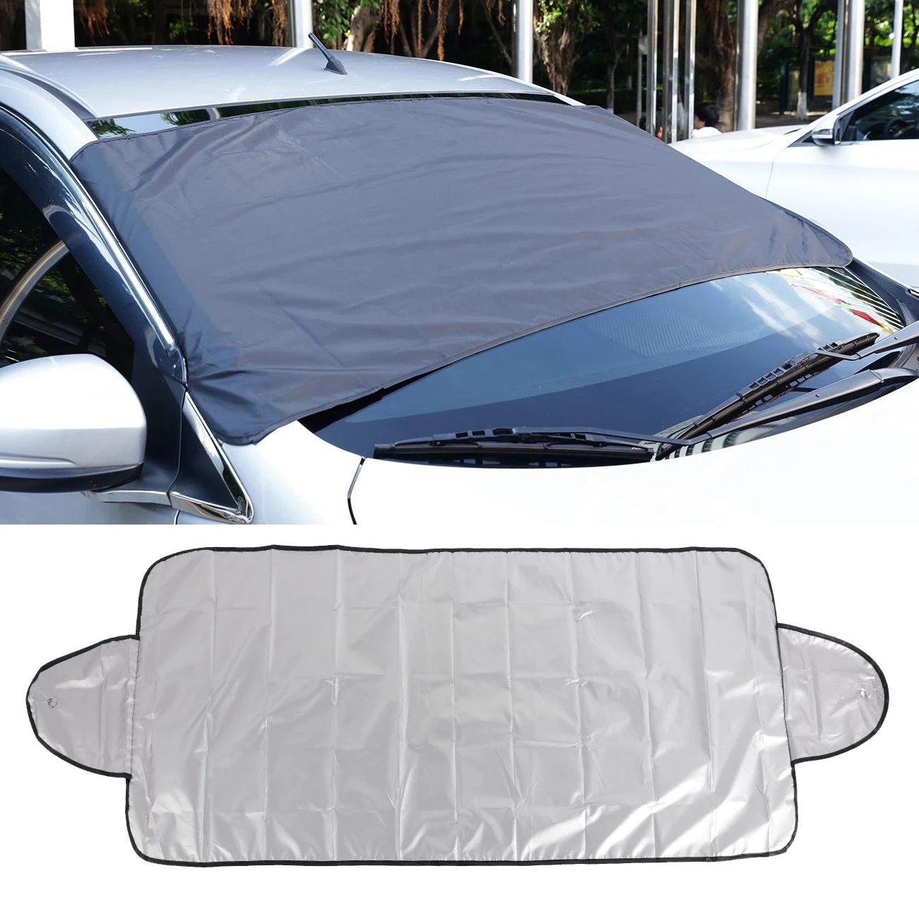 

Universal Car Windshield Cover Protection Sunshade Outdoor Dustproof Rain Snow Sheid Proof Cover Window Windscreen Sun Shade