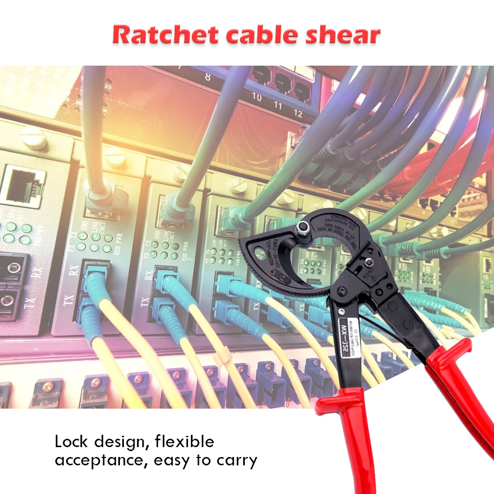 

Ratchet Electrician Crimping Pliers Scissors Cable Cutter Tool Wire Stripper Optimized Shape Precision Blade Neat Smooth