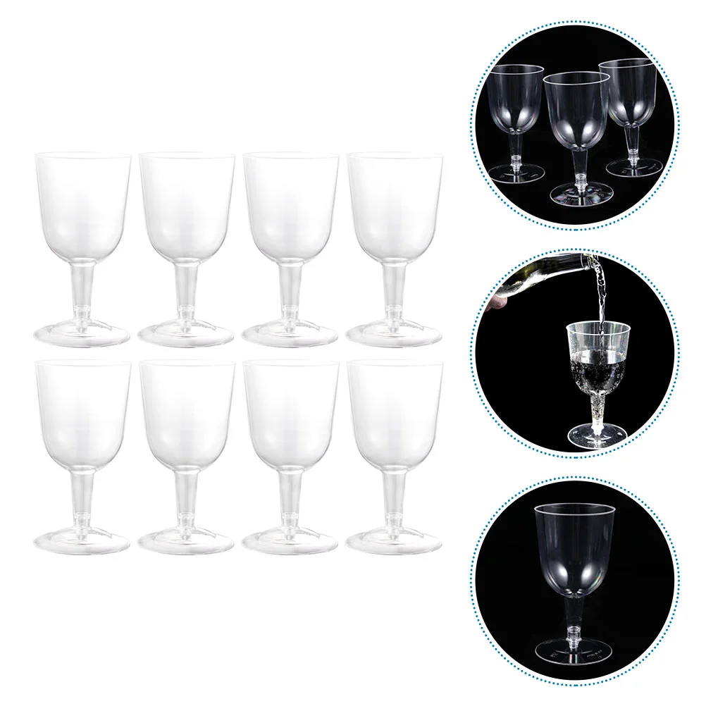 

Stemmed Goblet Plastic Glass Shot Glasses Disposable Wedding Flutes