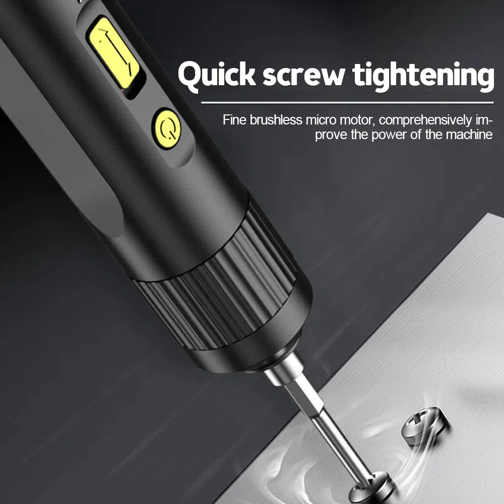 Перезаряжаемая Мини-электрическая Отвертка Компактный Бесщеточный Двигатель
