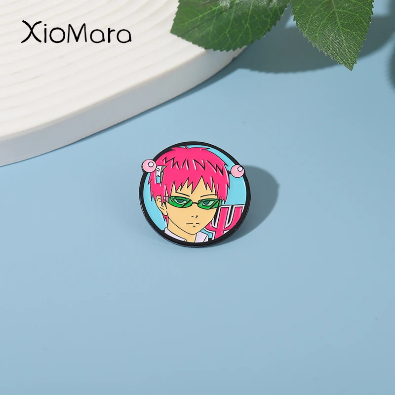 

The Disastrous Life of Saiki K.Enamel Pins Jump Comics Anime Characters Brooches Bag Backpack Badge Jewelry Gift Friend