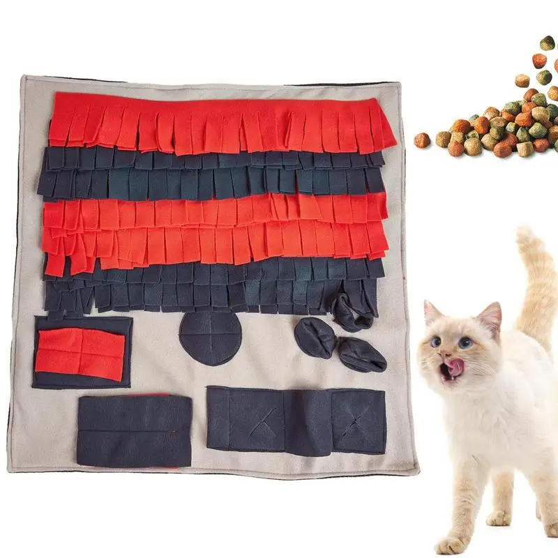 Fun Crinkly Plush Dog Enrichment Toys Mental Stimulation Interactive Dog Food Mat