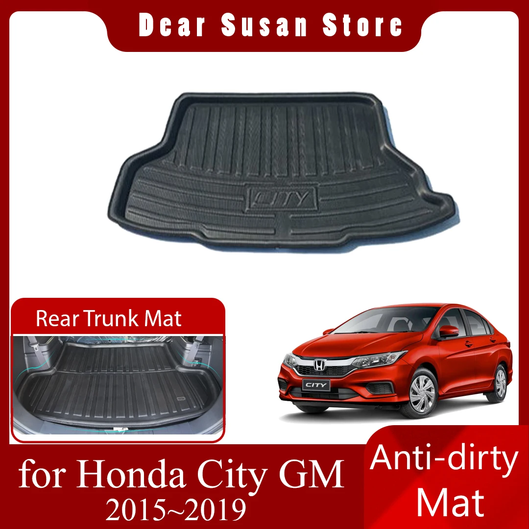 

Car Rear Trunk Mat For Honda City GM Grace 2015~2019 2016 Carpet Luggage Waterproof Rug Pad Space Liner Custom Cover Accessories