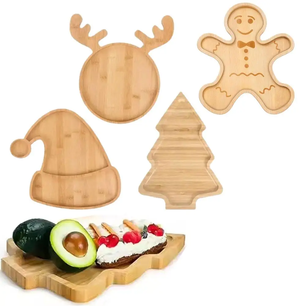 Рождественский поднос Рождественская елка шапка Лось Закуска Блюдо Салат