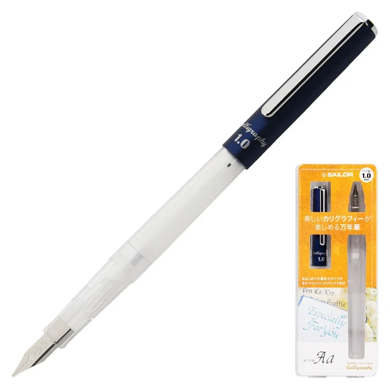 

Перьевая ручка Sailor Heart Art Hiace HighAce Neo Clear Student 12-0155, плоское перо 1,0 мм/1,5 мм/2,0 мм, ручка для делового подарка
